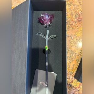Waterford Lavender Crystal Rose